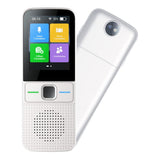 Garvee Traductor De Voz Inteligente T10 Con Pantalla Táctil Y WiFi, 137 Idiomas, 12 Idiomas De Traducción En Línea - Blanco
