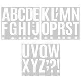 Garvee 272 Piezas Pegatinas Letras Grandes Vinilo Autoadhesivo Blanco Para Pizarras Y Ventanas - Blanco