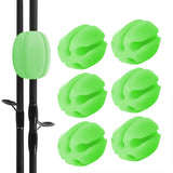 Garvee Soporte para Cañas de Pescar Silicona Verde 5 Agujeros Ligero y Duradero Accesorio de Pesca Río y Lago - Verde