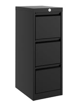 Garvee Archivador De 3 Cajones Metal Resistente Con Cerradura Sistema Antivuelco Para Oficina En Casa Negro