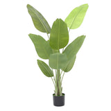 Garvee Planta Artificial Ave del Paraíso 152cm Palma Tropical Falsa Seda con Maceta para Hogar y Oficina Verde