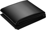 Garvee Lámina de estanque LLDPE de 450x600cm, grosor 20 Mil, color negro, flexible y duradera para peces y jardines acuáticos, resistente UV