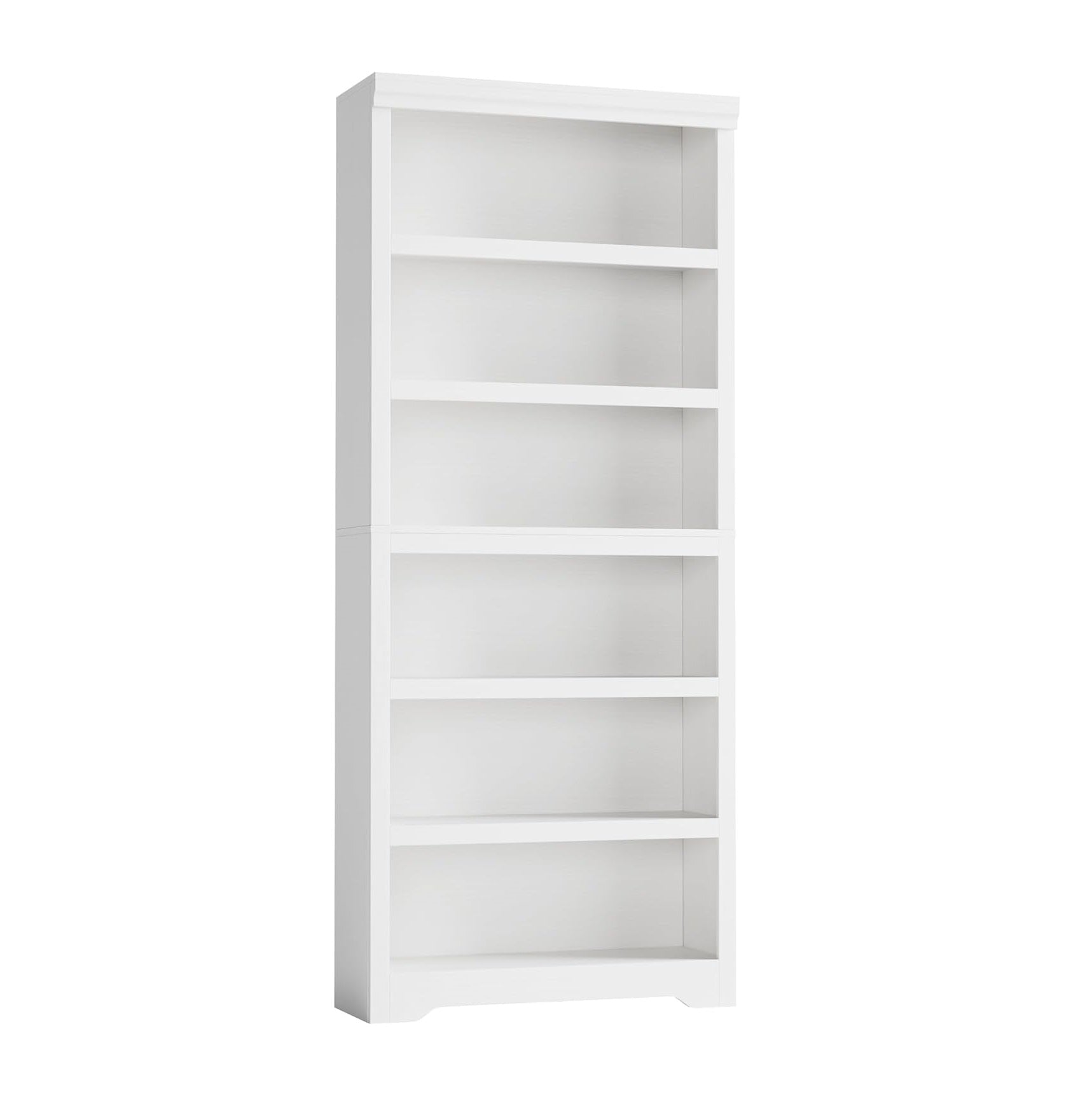 Garvee Estantería de 6 niveles ajustable 191cm de alto, 80cm de ancho, MDF resistente, diseño antideslizante, estilo granja, para sala y oficina