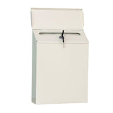 Garvee Briefkasten con Cerradura de Llave Montaje en Pared Metal Beige para Exterior y Oficina Seguro Antigoteo - Beige
