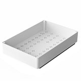 Garvee Cajón Extraíble 40x27x8 cm, Organizador de Armario Telescópico de ABS para Cocina, Sala de Estar, Baño, Práctico, Duradero - Blanco
