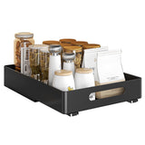 Garvee Organizador Gabinete Cajones Deslizantes Extraíbles Almacenamiento Cocina Gabinete Base Despensa Baño Negro - Negro Clp-8940-Bk