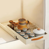 Garvee Organizador Retráctil Gabinete Estante Extraíble Acero Inoxidable Almacenamiento Cocina Baño Ancho 35cm - 