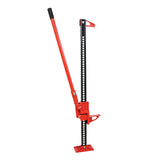 Garvee Gato de Granja 152 cm High Lift de Acero 3 Toneladas Gato Todoterreno para Rescate 4x4 Elevación Agrícola y Tracción Rojo - Rojo