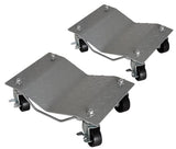 Garvee Plataformas Rodantes para Vehículos, Acero al Carbono y Goma, Juego de 2 Unidades, 1361 kg, Color Plata - Plata