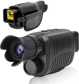 Garvee Visor Digital de Visión Nocturna 1080p HD Monocular Portátil para Caza y Senderismo, 300 m Alcance, 4× Zoom Digital, Óptica de Vidrio, Negro