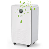 Garvee Deshumidificador Eléctrico de Compresor 16L/Día con Secado de Ropa, Depósito 2L y Drenaje Continuo, Ultra Silencioso <38dB para Hogar, Baño y Dormitorio