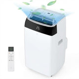 Garvee Aire Acondicionado Móvil 3 en 1 10000 BTU R290 con Control Remoto y Temporizador 24H para Habitaciones hasta 46㎡, Blanco - Blanco