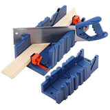 Garvee Caja de Ingletes con Sierra de Espalda 35.6 Cm - Herramienta de Corte para Madera Ángulos 45° y 90° Material Resistente Corte Preciso Ideal para Carpinteros y Artesanos