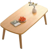 Garvee Mesa Plegable Baja 100x50x44cm Madera Robusta Portátil Estable Para Oficina Y Hogar - Marrón