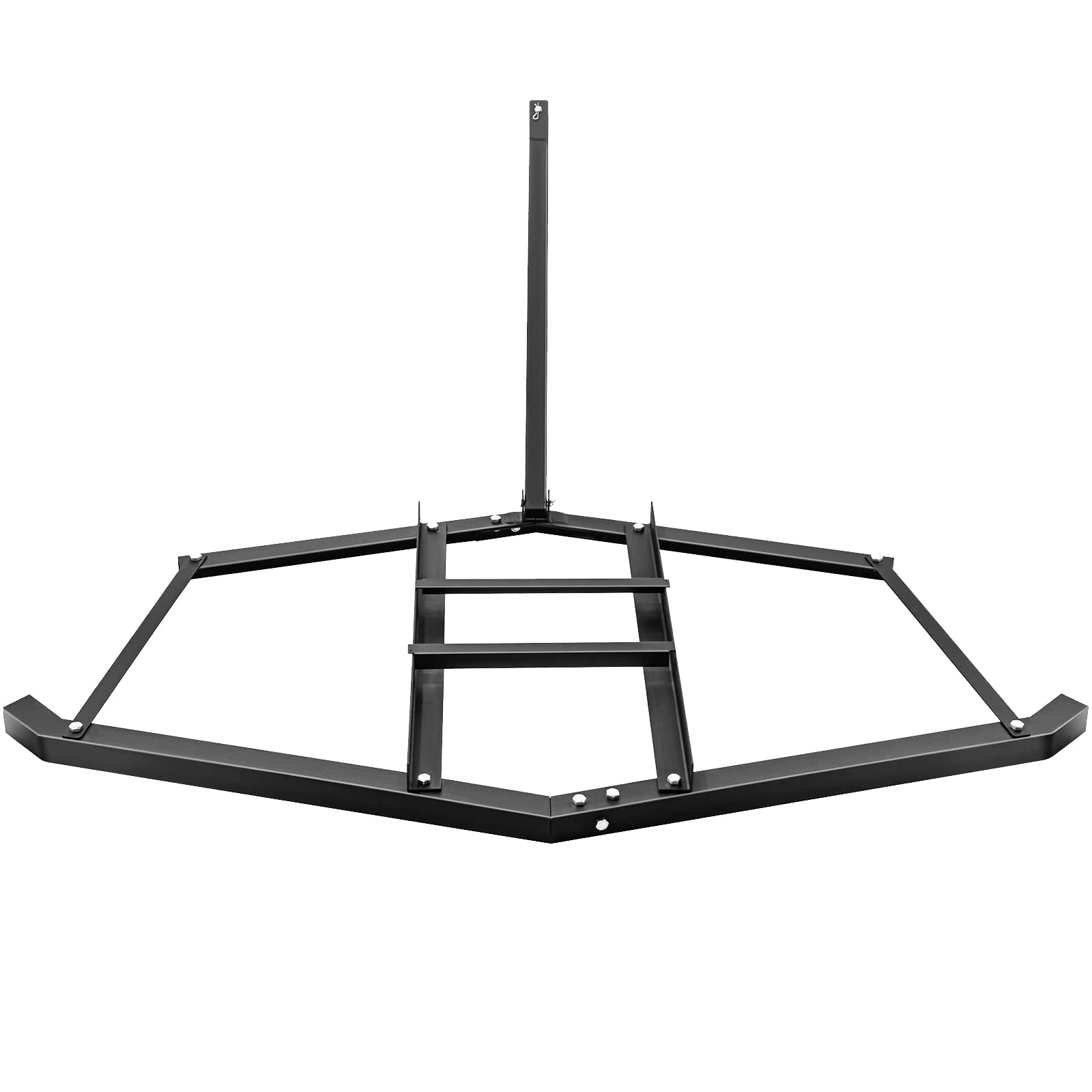 Garvee Driveway Drag Harrow 152.4cm de Acero Resistente para ATV y UTV, 2 Barras Ajustables, para Jardín y Camino, Negro