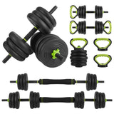 Garvee Set de pesas ajustables 19.96kg - mancuernas, barras, kettlebells - agarre antideslizante - recubrimiento PE - para gimnasio en casa