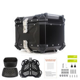 Garvee Estuche Superior Para Motocicleta 45L Caja Trasera De Aleación De Aluminio Impermeable Caja De Almacenamiento De Equipaje - Negro Estampado