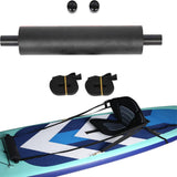 Garvee Attelles De Pied De Kayak Con Pedales Acolchados Y 2 Correas, Material Resistente, Soporte Cómodo, Ajuste Seguro, Ideal Para Kayak Y Barco - Negro