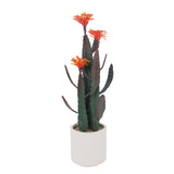 Garvee Planta Artificial De Cactus Alto UV Resistente Con Textura Realista, Material EVA Para Decoración Interior Y Exterior Verde