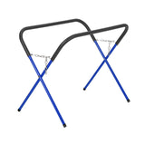 Garvee Banco de Trabajo Plegable 340 kg Capacidad Ajustable y Portátil Acero Tubular Amarillo para Taller y Garaje - Azul