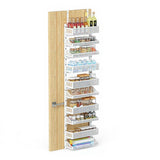 Garvee Estante de especias para puerta con 10 niveles, organizador colgante para puerta para cocina, baño, despensa, 154x42cm, blanco, metal de alto rendimiento - Blanco