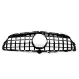 Garvee Rejilla Protectora Frontal Doble Lámina Para Mercedes CLS W218 2015-2018, ABS Reforzado, Diseño Deportivo Negro Brillante, Fácil Instalación, Accesorio Tuning Para Carretera