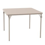 Garvee Mesa Cuadrada Beige para Juegos  Superficie de PU Suave 96x96 cm - Beige