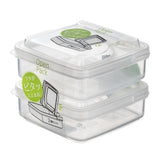 Garvee Caja De Almacenamiento Para Mantequilla Y Queso Con Tapa Abatible, Plástico Duradero, Portátil, 2 Piezas, Ideal Para Refrigerador