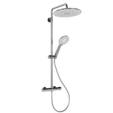 Garvee Duschsystem Mit Thermostat 38°C Sicher, 3 Funktionen, Edelstahl, Einfach Montage, Familienbad, Verstellbar - Cromado