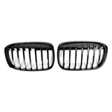 Garvee 2 Rejillas Delanteras F48 F49 2016-2018 Un Listón ABS Negro Brillante