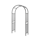 Garvee Arco De Jardín Para Bodas Soporte Para Plantas Trepadoras Acero Resistente Negro Ideal Para Eventos Y Jardines - Negro