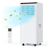 Garvee Aire Acondicionado Portátil 9000 BTU 2.6kW Bajo Ruido 52dB Enfriador 4 en 1 con Deshumidificador Ventilador y Modo Sueño Ruedas 360° para 45m²