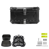 Garvee Motorradkoffer De Aleación De Aluminio 65L Con Accesorios Para Viajes En Moto Resistente Al Agua Y Golpes - Negro