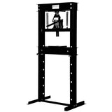 Garvee Prensa Hidráulica 20 Toneladas H-Frame Ajustable y Resistente Placas de Prensa Acero para Taller y Garaje - Negro