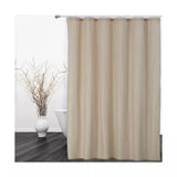Garvee cortina de ducha impermeable de tela microfibra con TPU, 182.9x182.9cm, Marrón, para baños modernos y hoteles - Beige