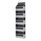 Garvee Organizador Colgante 5 Bolsillos Malla Despensa Baño Almacenamiento sobre Puerta Capacidad 18kg Negro