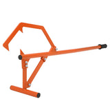 Garvee Elevador de Troncos Manual de Acero, Gancho Ajustable para Rodar y Cortar Madera de hasta 60cm, Herramienta de Silvicultura para Jardín y Corte de Leña