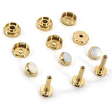 Garvee Set De 12 Piston Trompeta Pequeñas Ligeras De Latón Portátiles Para Conciertos Y Prácticas