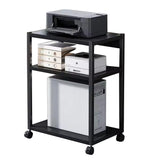 Garvee Soporte para Torre PC de 3 Niveles Ajustable con Ruedas, Metal Resistente, Oficina y Hogar, Estable y Fácil de Montar - 3 Capas 69 × 51 × 30Cm