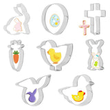 Garvee Set de 14 Cortadores de Galletas de Acero Inoxidable para Pascua con Formas Variadas, Bordes Suaves, Seguro y Resistente, Multicolor