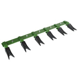 Garvee Barra de Dientes para Cucharón 117 cm para Tractores Sub-Compactos, Acero Duradero, Verde, Construcción y Minería - Negro & Verde