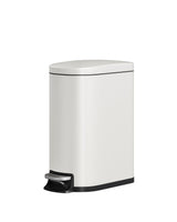 Garvee Basurero De Cocina Metálico 13 Gal 50 L Con Tapa Suave Y Pedal Resistente Para Cocina Blanco Compacto Y Duradero - Blanco