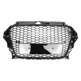 Garvee Rejilla De Parachoques Delantera A3 S3 2013-2015 Diseño Panal Material Duradero Fácil Instalación Compatible Modelos 8V