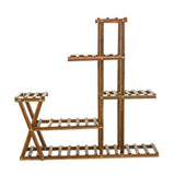 Garvee Soporte plantas madera 5 niveles sala estar balcón oficina 95x95x25cm