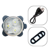 Garvee Luz LED de Seguridad para Perros Recargable USB, Aleación de Aluminio y Plástico, Paseo Nocturno, Blanca, 45 mm