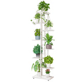Garvee Soporte Para Plantas 8 Niveles Resistente A La Oxidación Estructura De Hierro Compacto Para Esquinas Jardín Balcón - Blanco