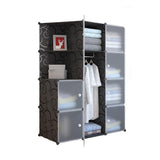 Garvee Estantería Modular Cubo para Almacenaje - Plástico Duradero - Sala y Dormitorio - 35,6x35,6x35,6 cm - Versátil y Fácil Limpieza - 10-1 Media Esquina