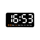 Garvee Reloj LED pantalla grande digital pared fecha semana hora temperatura 22x12x3.5cm luz blanca - Luz Blanca