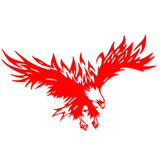 Garvee Flying Wings Car Decal Vinilo Premium Resistente Agua Fácil Aplicar Quitar Universal para Coches SUV Camiones Negro - Rojo