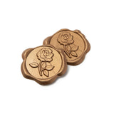 Garvee 100 Pegatinas Adhesivas Con Sello De Cera Redondas Diseño Rosa Para Bodas Y Cumpleaños Material Alta Calidad